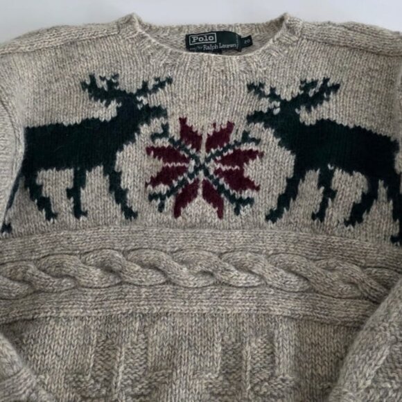 POLO RALPH LAUREN VTG WOOL SWEATER! - Picture 5 of 15